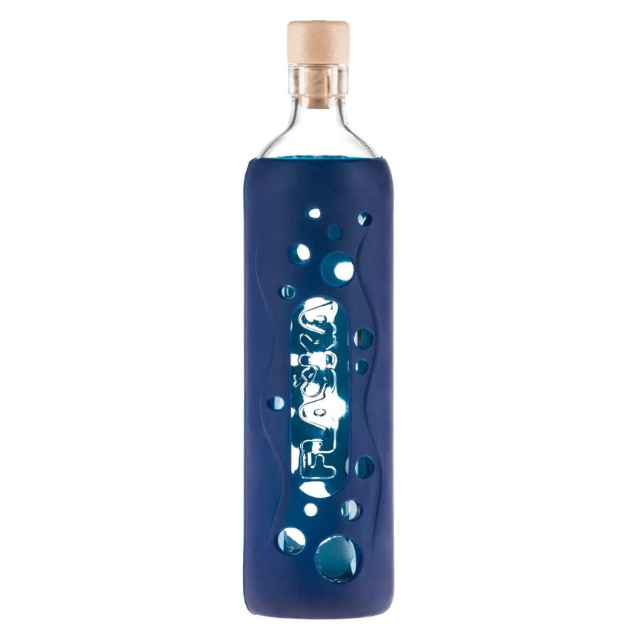 6027  Botella Aqua Pure de Vidrio con Funda de Neopreno 18 Oz.
