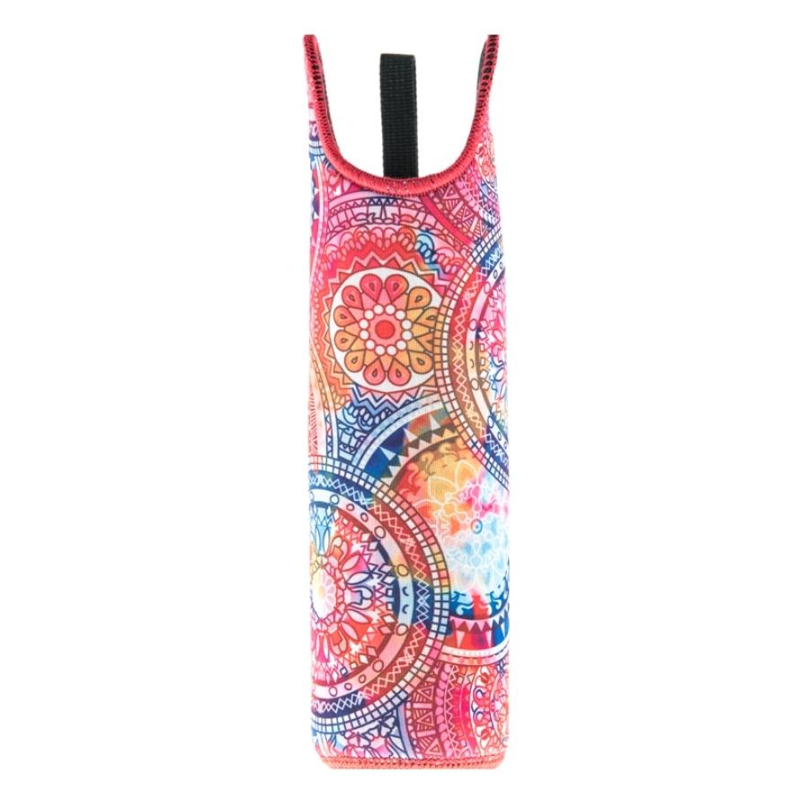 funda de neopreno con diseño mandalas para botella flaska